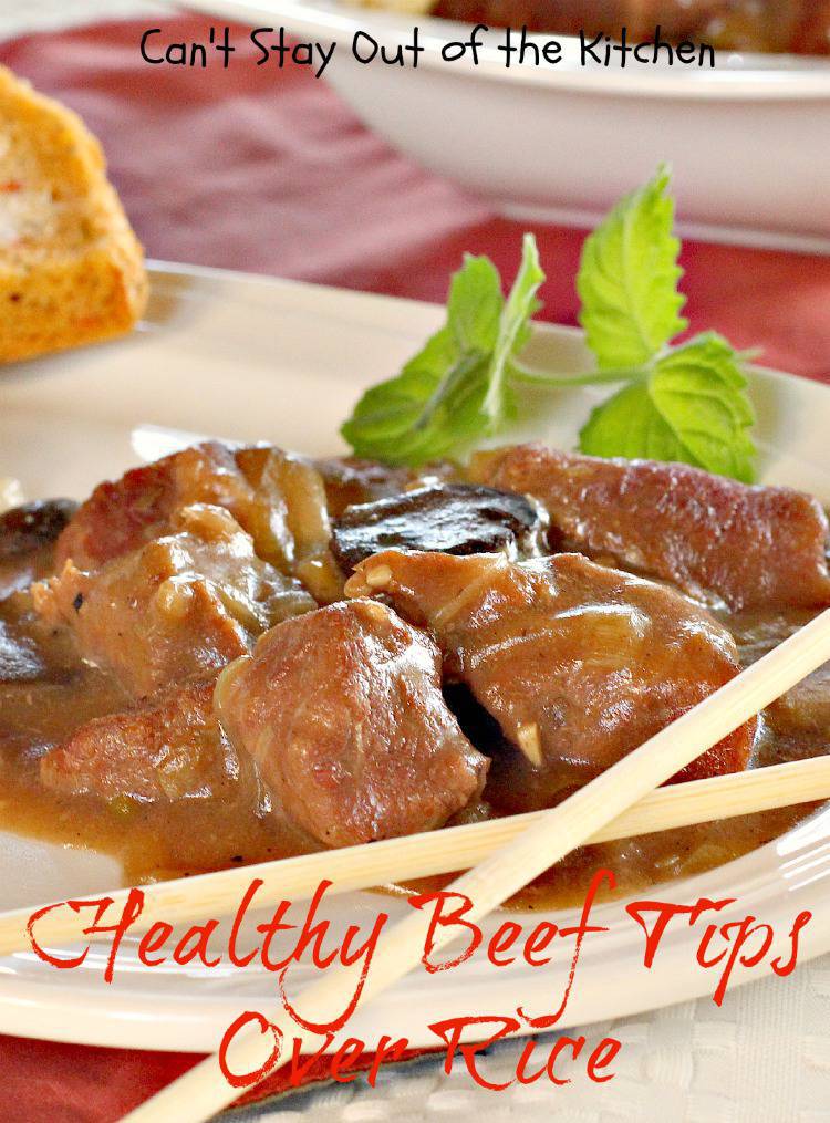 Healthy Beef Tips Over Rice Can't Stay Out of the Kitchen