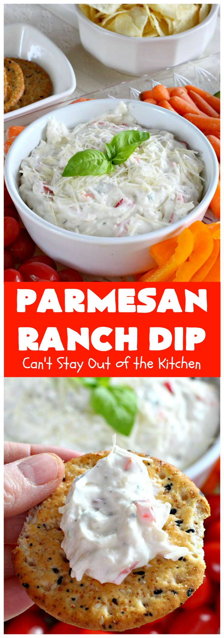 Garden Vegetable Ranch Dip Can't Stay Out of the Kitchen