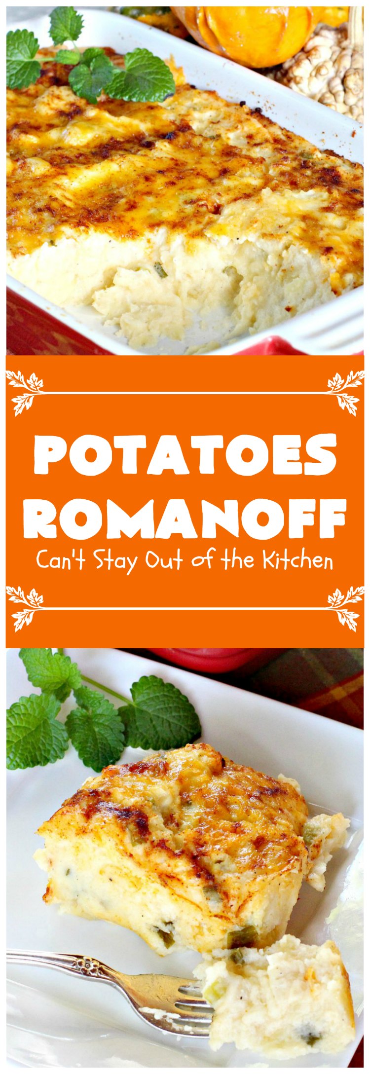 Potatoes Romanoff Can't Stay Out of the Kitchen