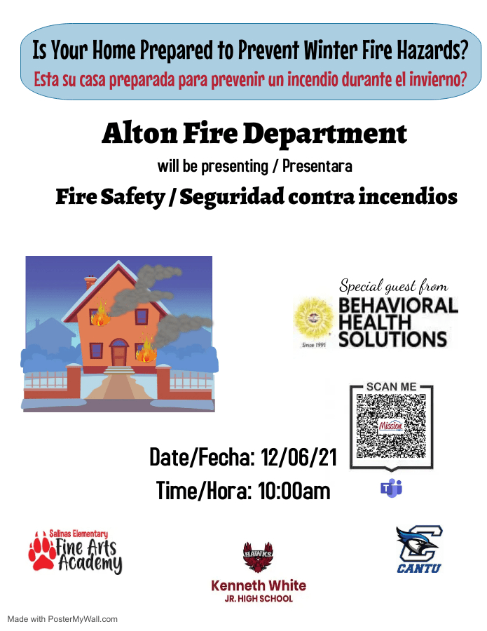 Alton Fire Department Presents on Fire Safety Cantu Elementary School