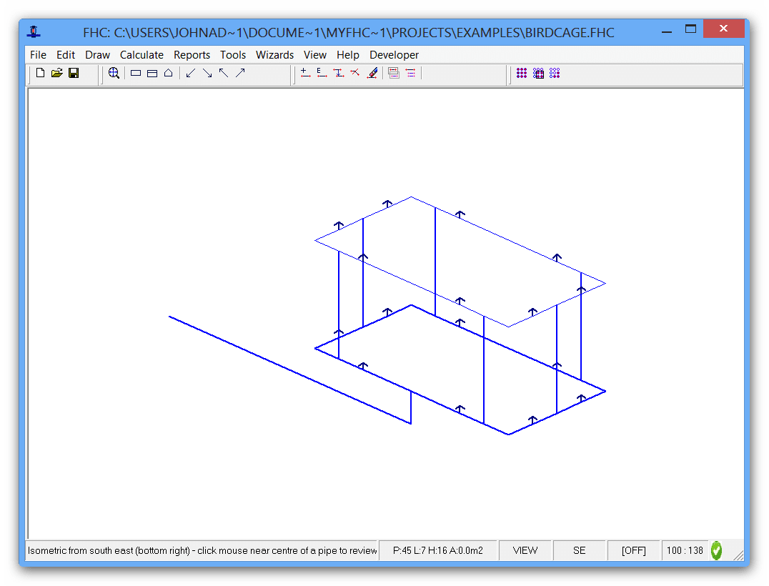 FHC fire sprinkler hydraulic calculation example