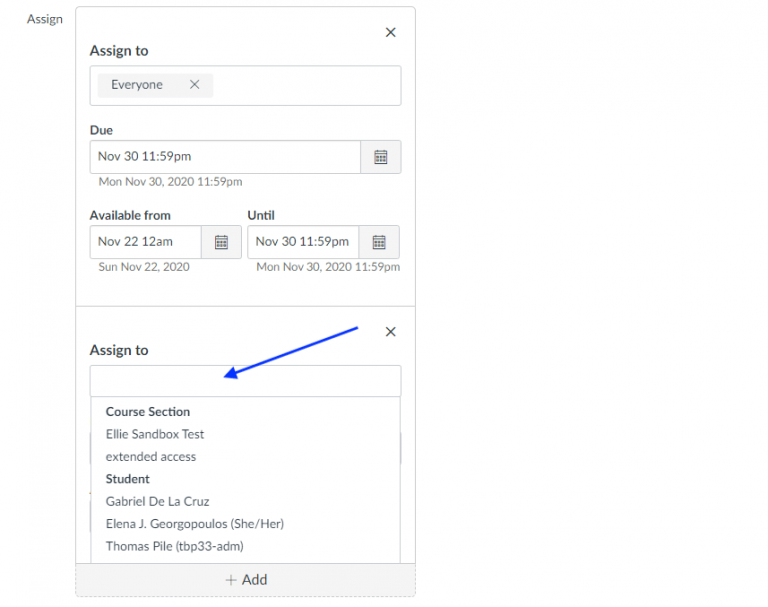 Canvas Setting Multiple Due Dates in Canvas Canvas