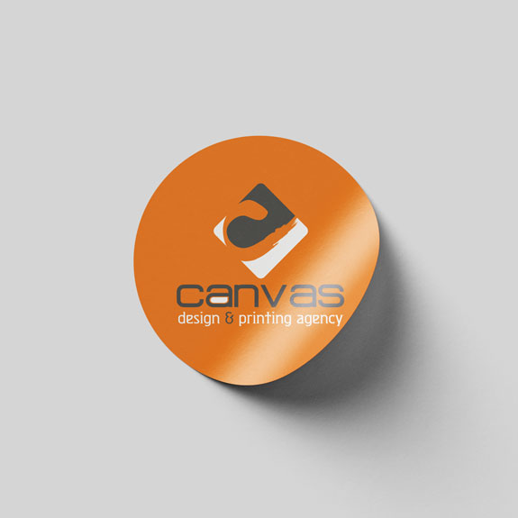 Round Sticker Printing Service in Dhaka Bangladesh Canvas