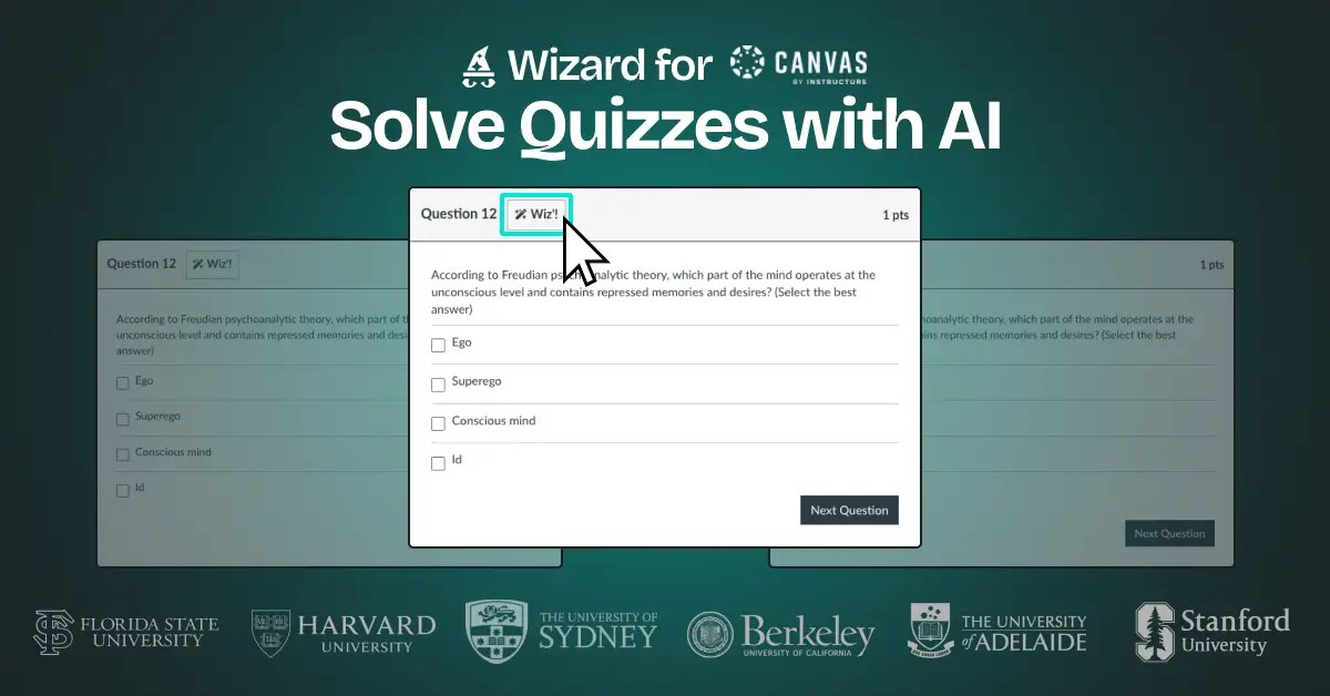 Wizard Best AI Chrome Extension for Canvas Quizzes