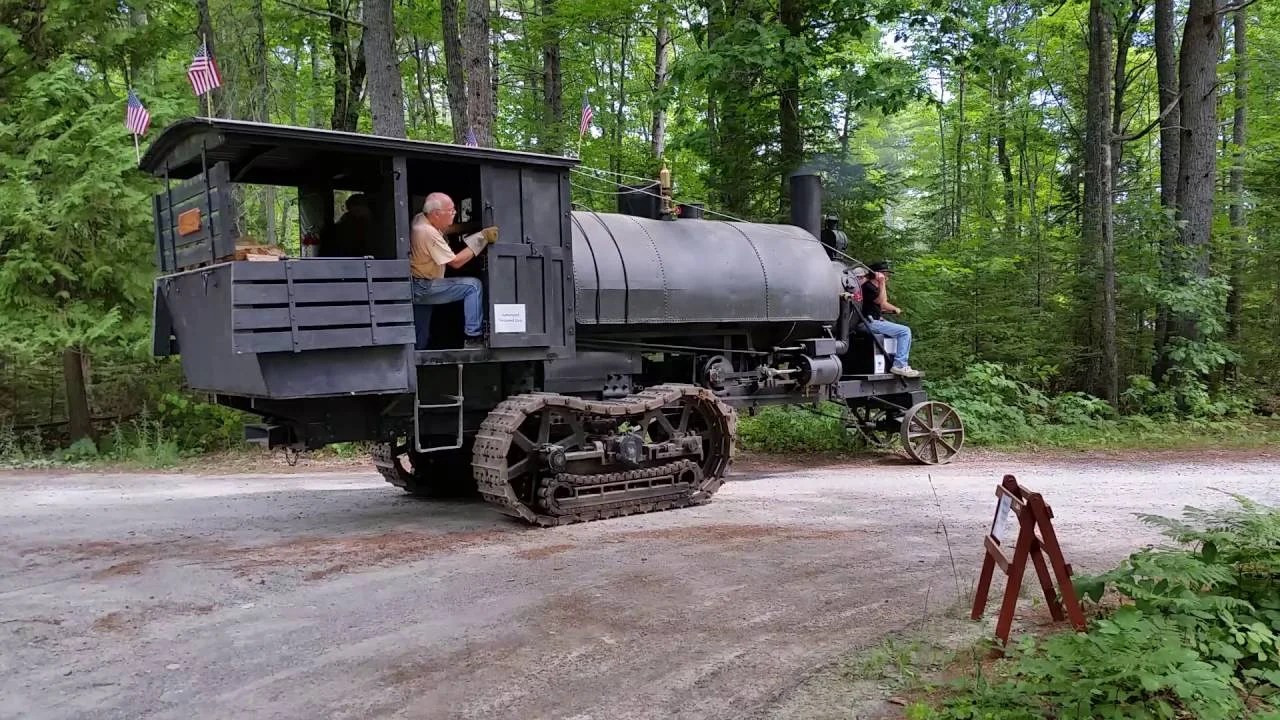 100 years old Steam powered Lombard Log Hauler still working Canvids