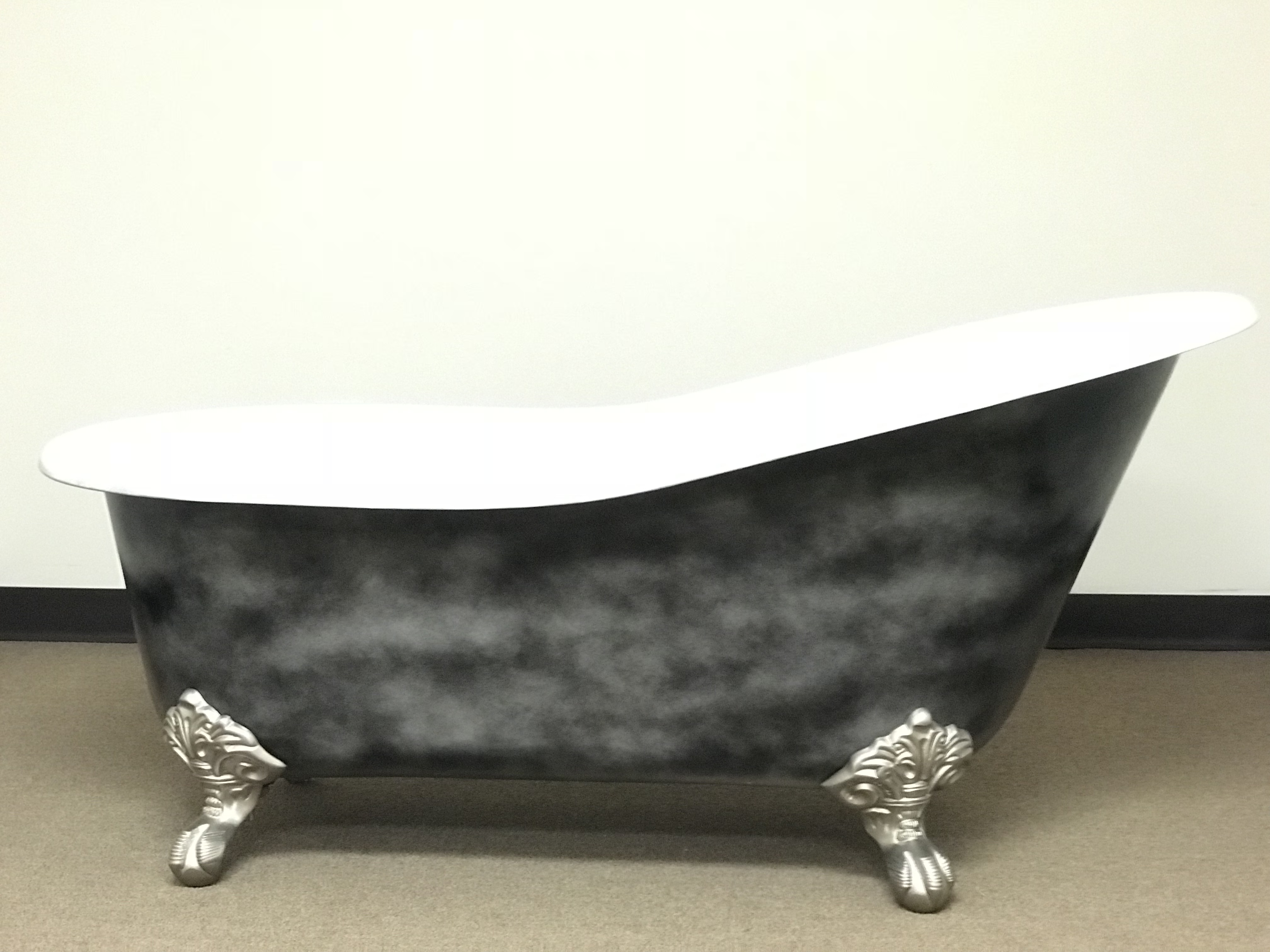 Custom Black Marble Finish Canyon Bath