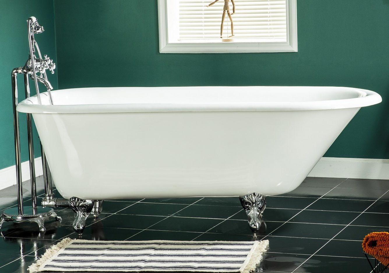RT570/RT571/RT572 57″ cast iron roll top tub Canyon Bath
