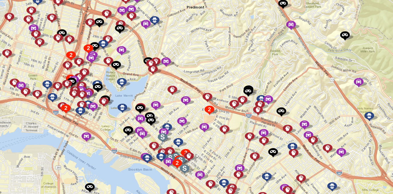 Oakland Crime Map 2018