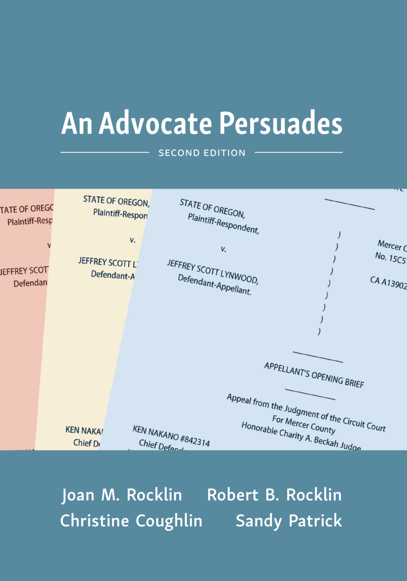 CAP An Advocate Persuades, Second Edition (9781531019105). Authors