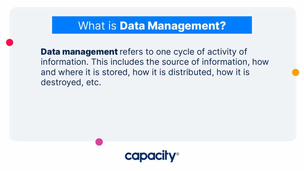 Data Management vs Knowledge Management Capacity