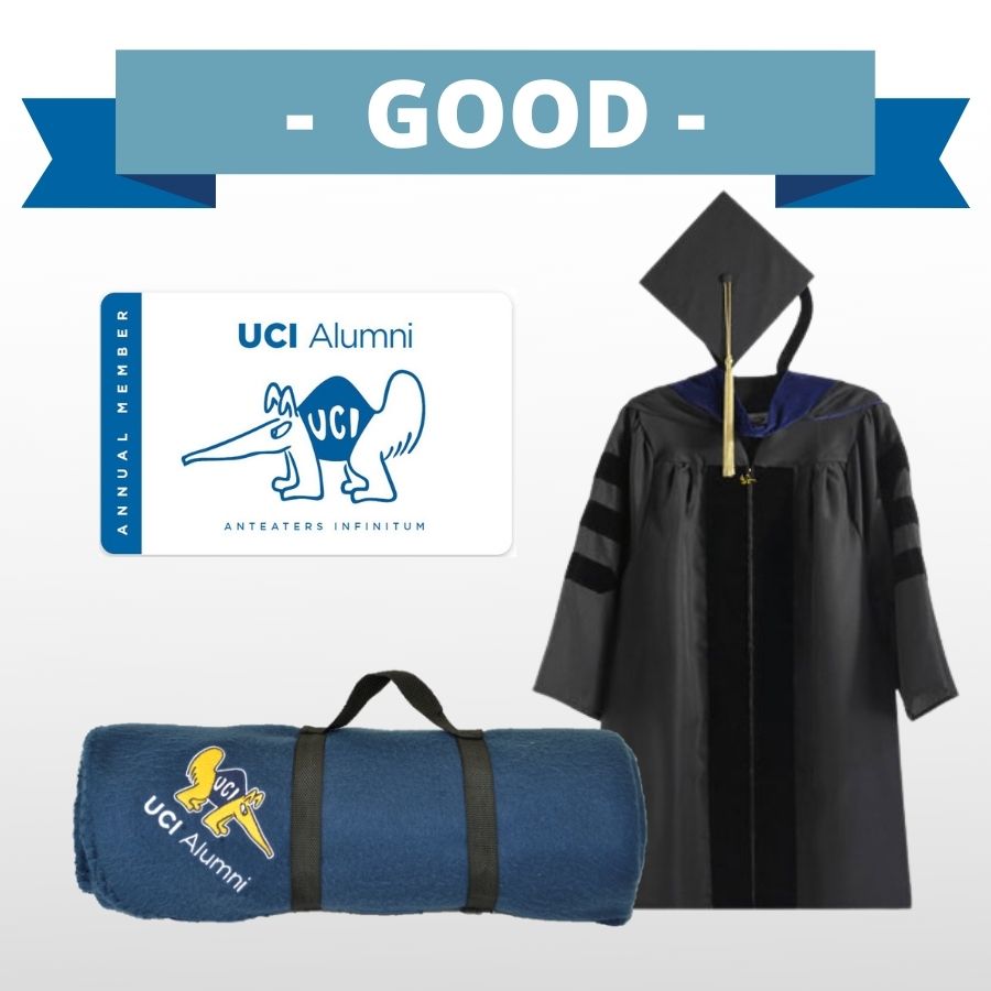 Doctoral Package & Annual Membership UCI Cap and Gown