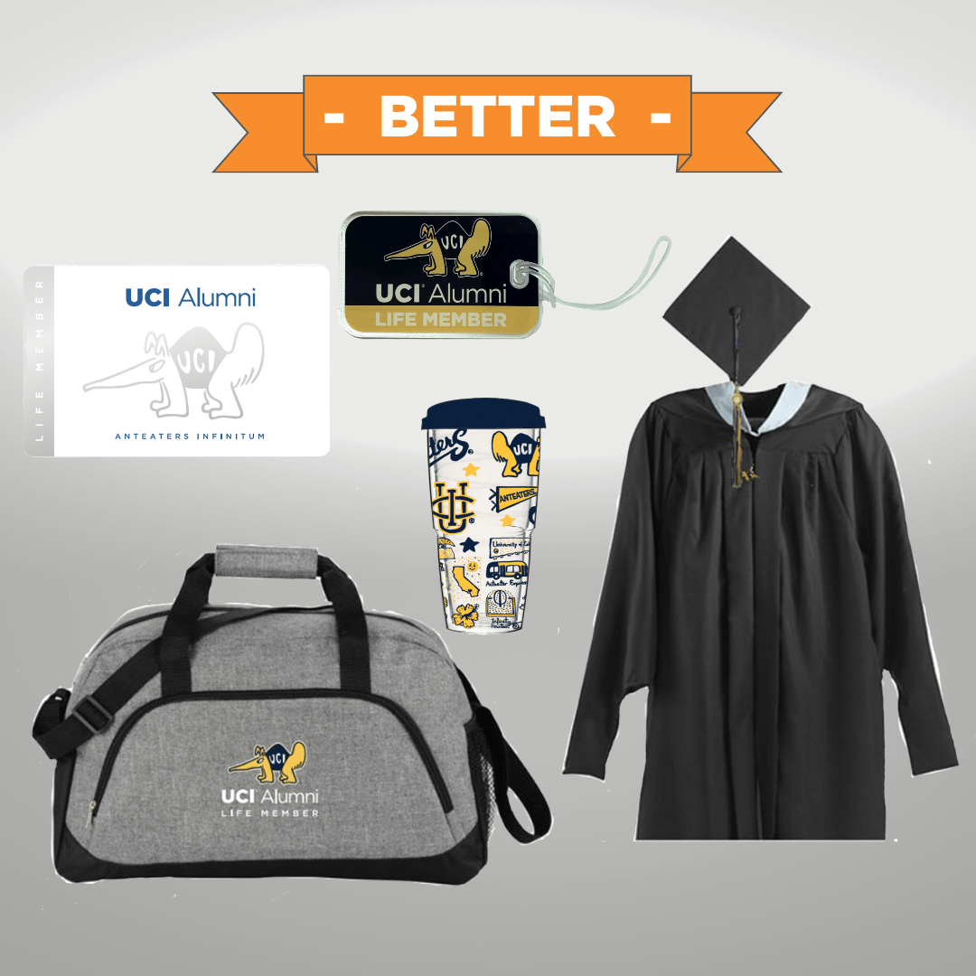 Master’s Life Membership Package UCI Cap and Gown