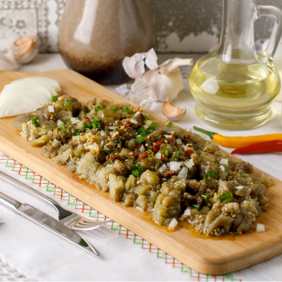 Baked eggplant, frozen