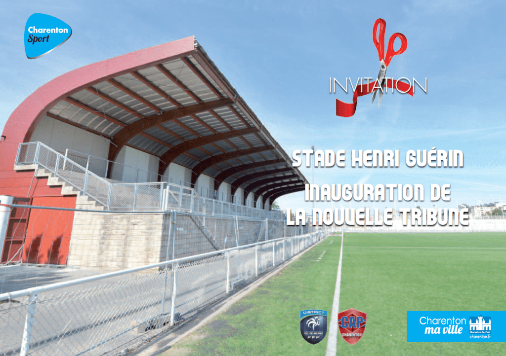 Inauguration de la nouvelle tribune du CAP Charenton