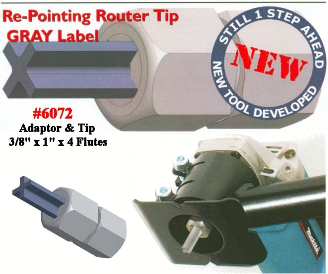 Masonry Carbide Angle Grinder Router Tip Mortar Grout Joints, Shaft