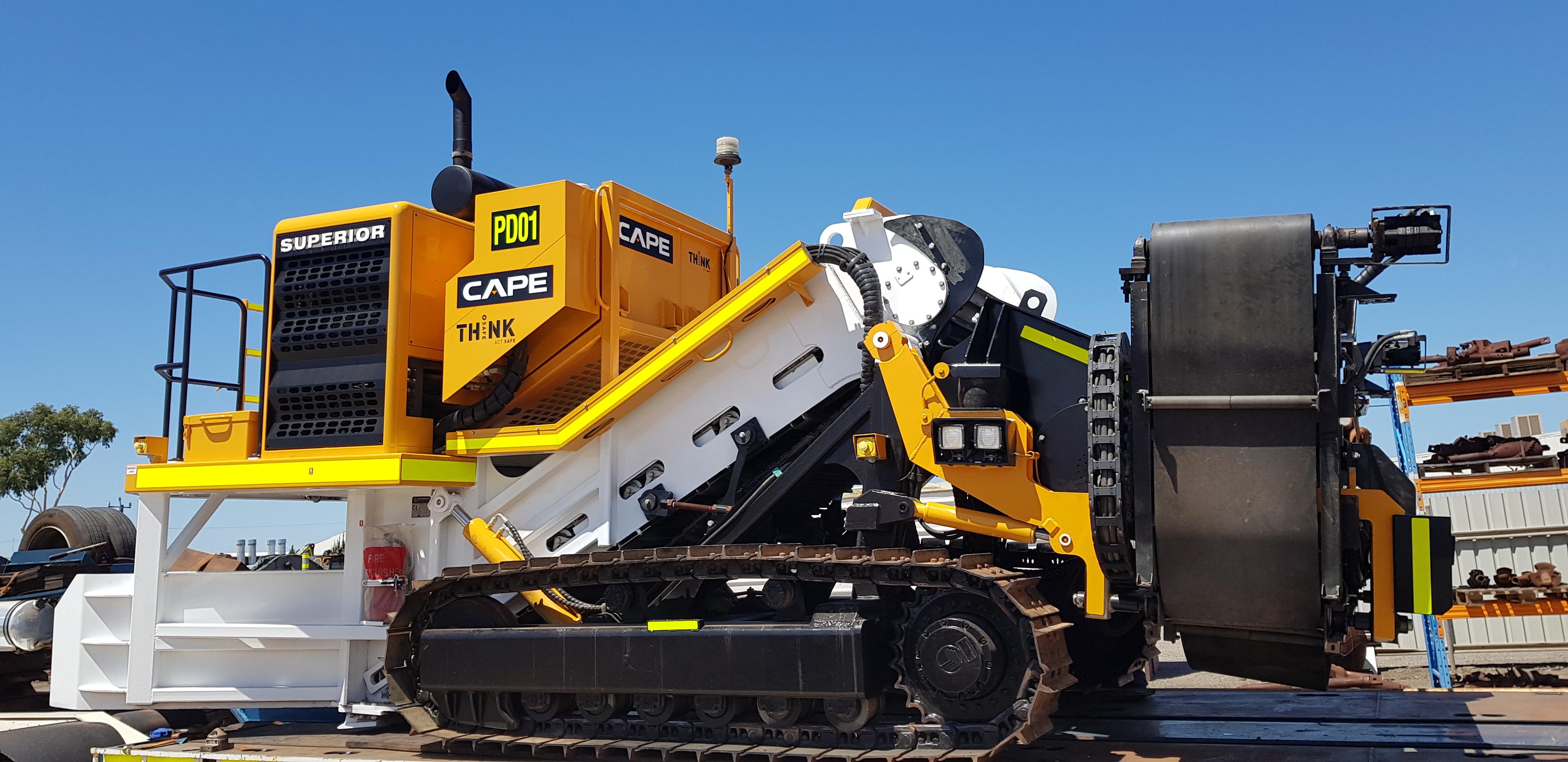 CAPE Mobilise New SPD150 Padding Machine to Goldfields