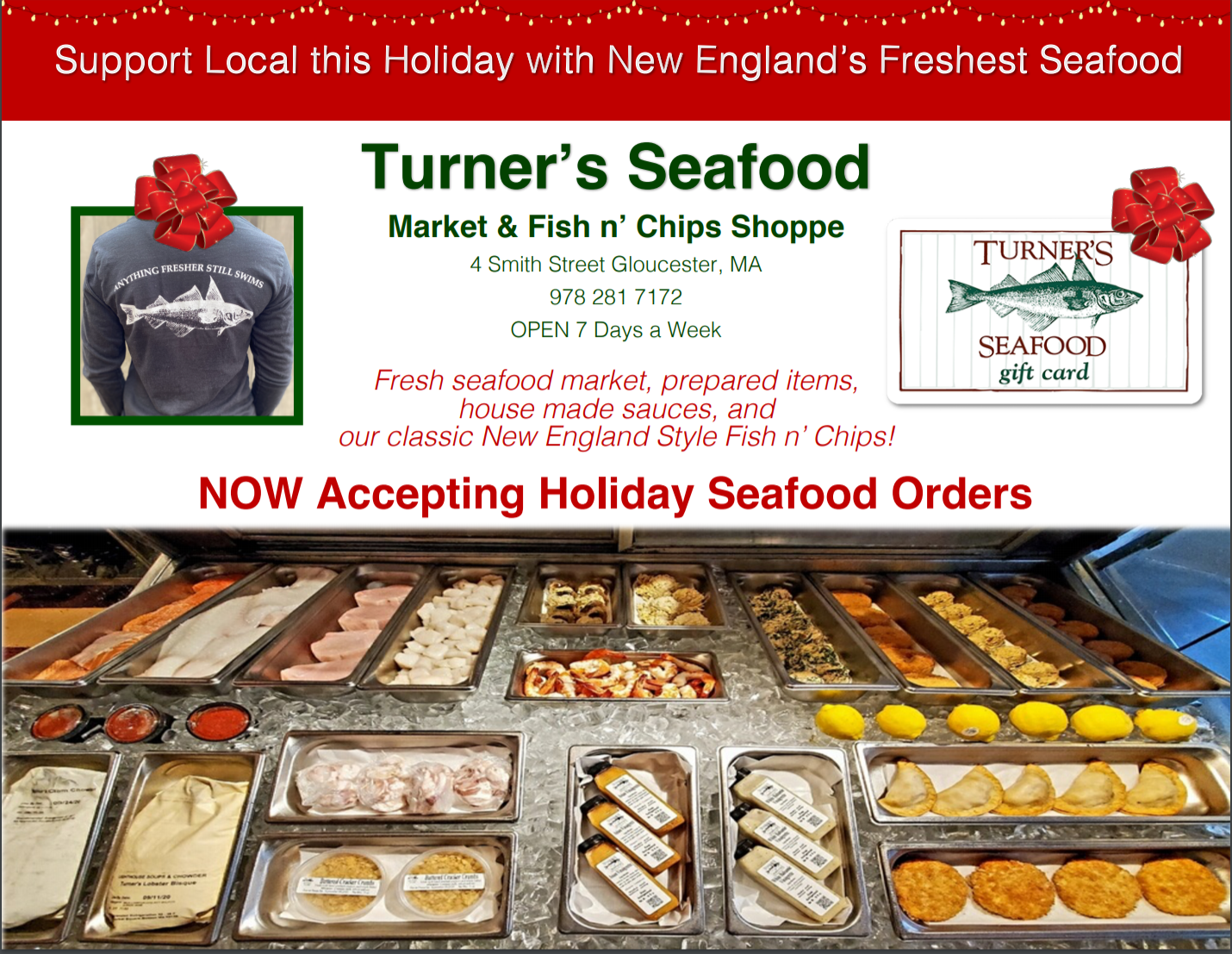 Support Local This Holiday With New England’s Freshest Seafood Turner