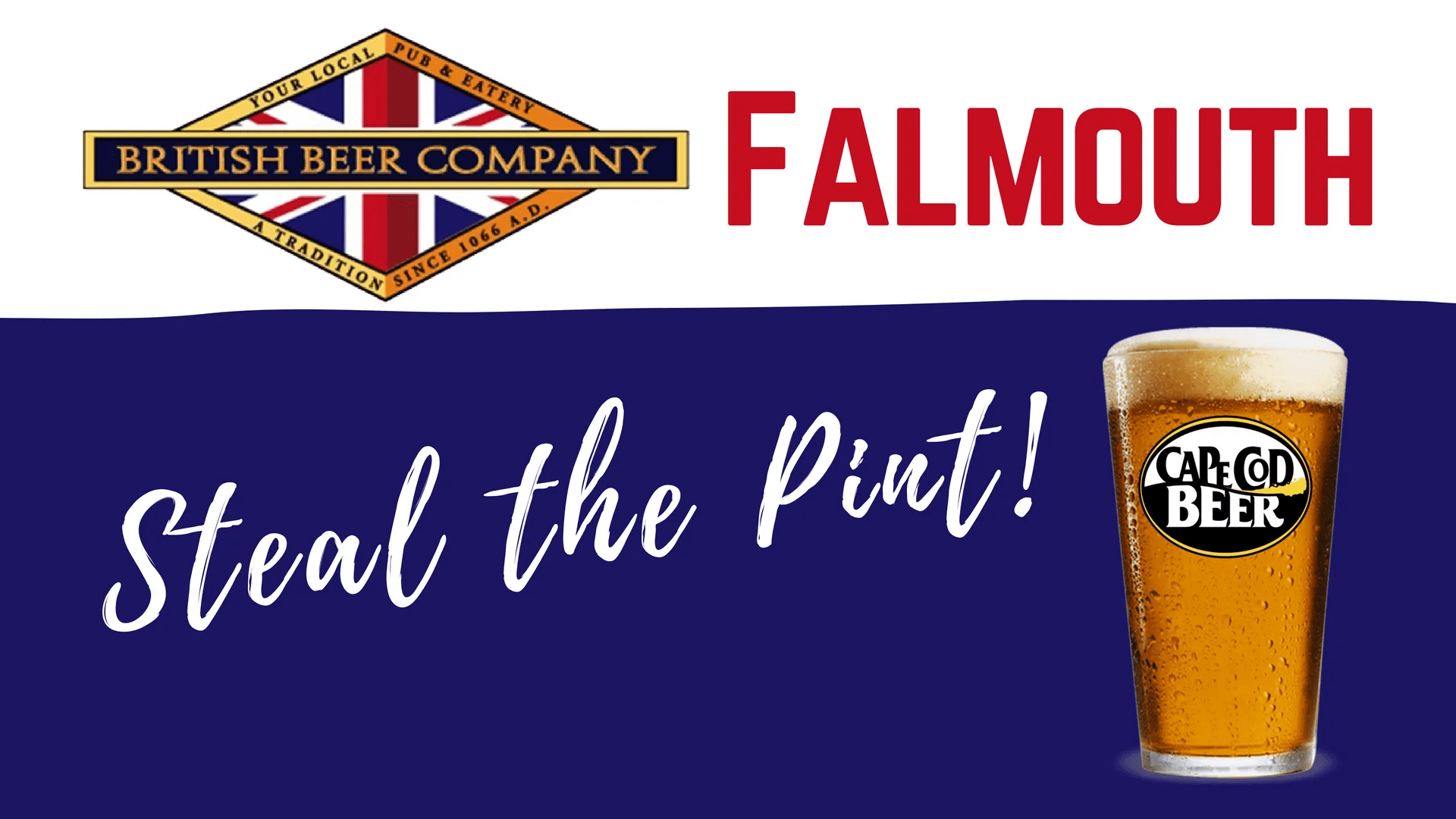 BBC Falmouth Steal the Pint Cape Cod Beer