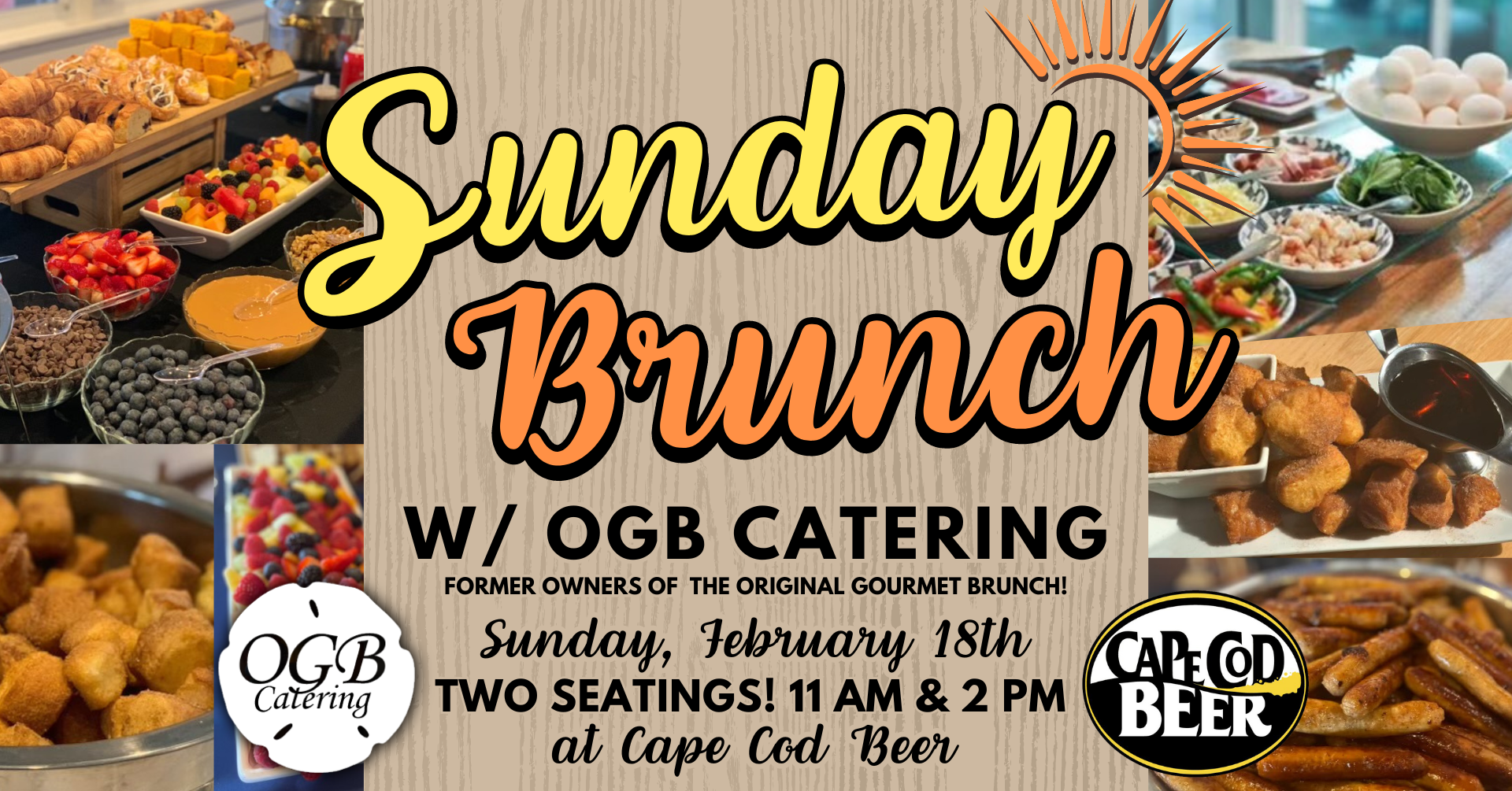 Sunday Brunch w/ OGB Catering! Cape Cod Beer