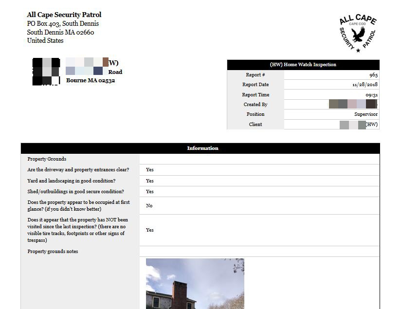 Home Watch & Property Check Services All Cape Security Patrol