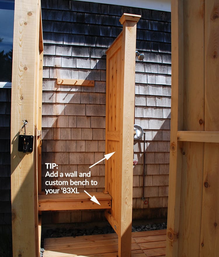 Cedar Outdoor Shower Custom Design Cape Cod Shower Kits