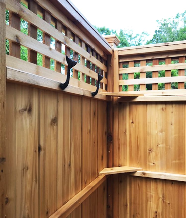 Whale Tail Hooks, Set of 3 Cape Cod Shower Kits