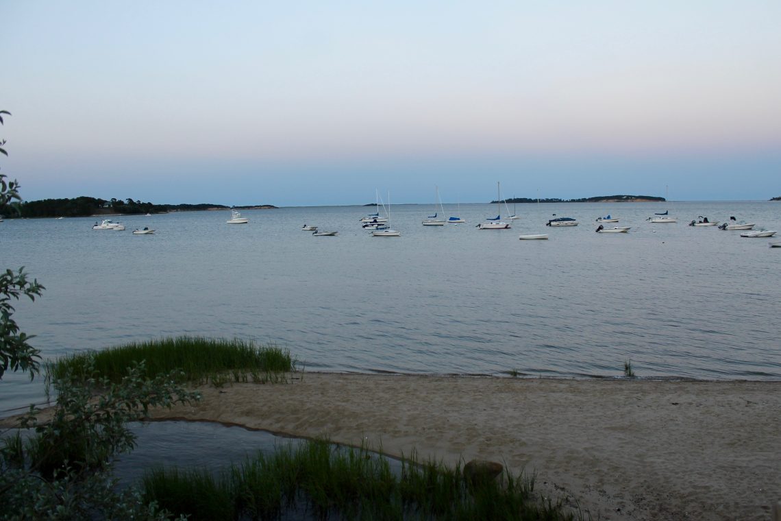 Pleasant Bay in Orleans at Dusk Cape Cod Wave