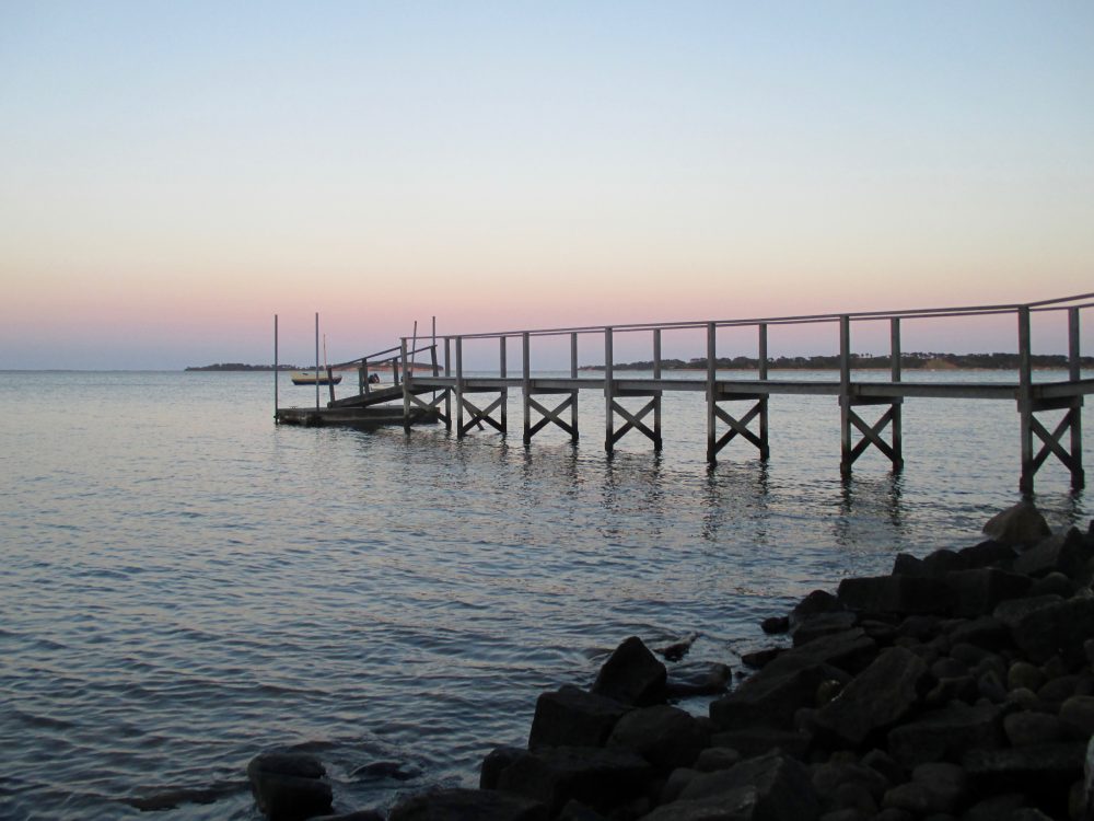 Pleasant Bay in Orleans at Dusk Cape Cod Wave
