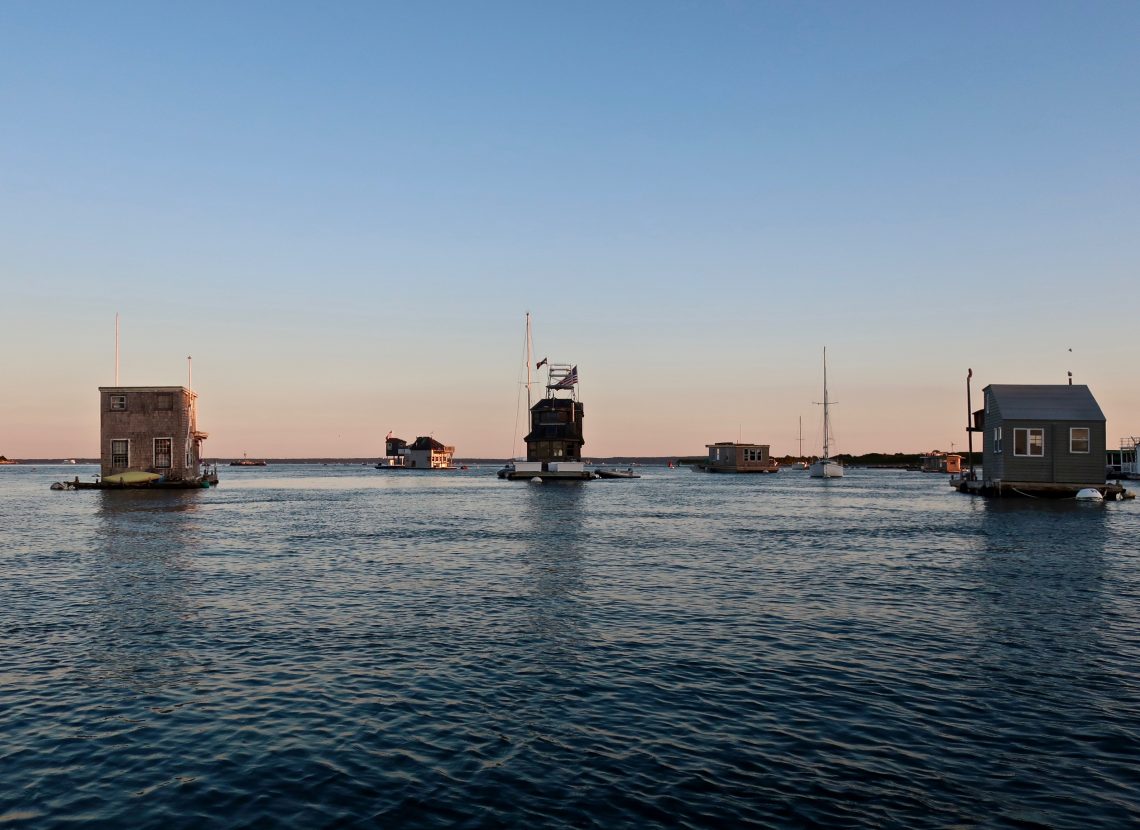 The Best Cape Cod Neighborhood; Woods Hole Houseboats Slideshow