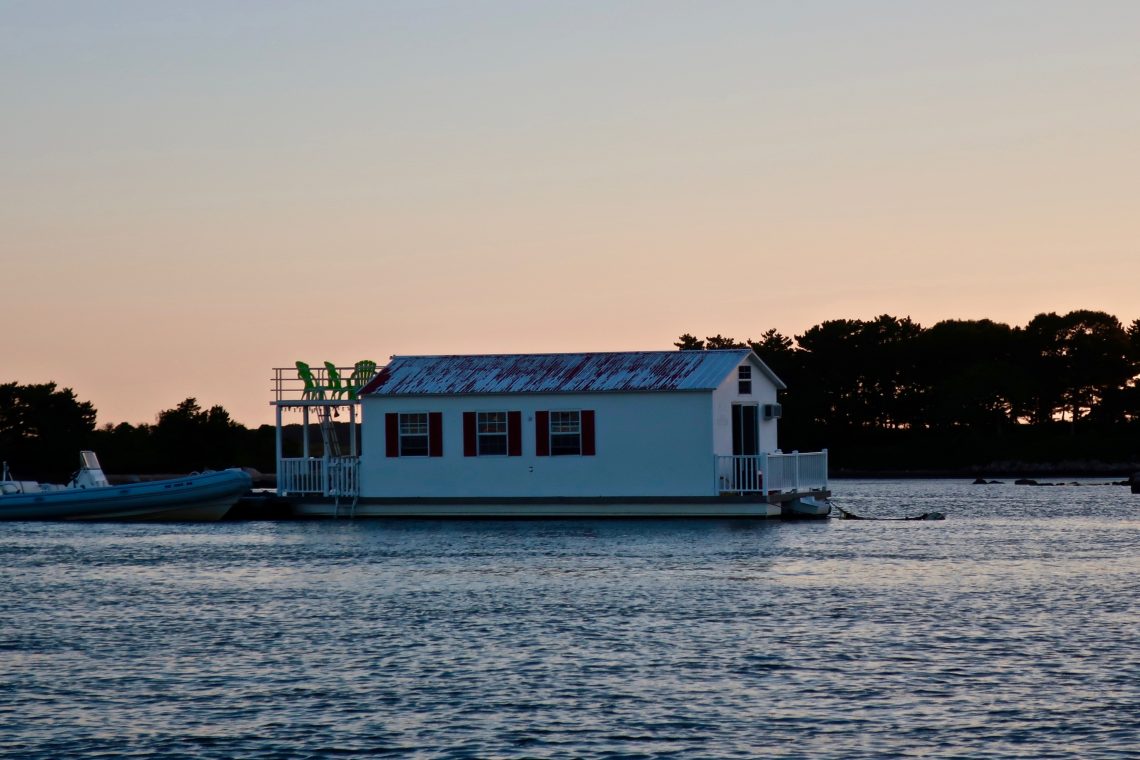 The Best Cape Cod Neighborhood; Woods Hole Houseboats Slideshow