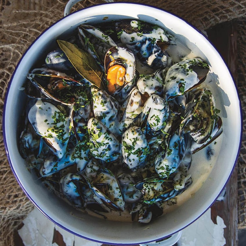 Denise CowburnLevy’s Cape West Coast Creamy Mussel Pot Cape Fish