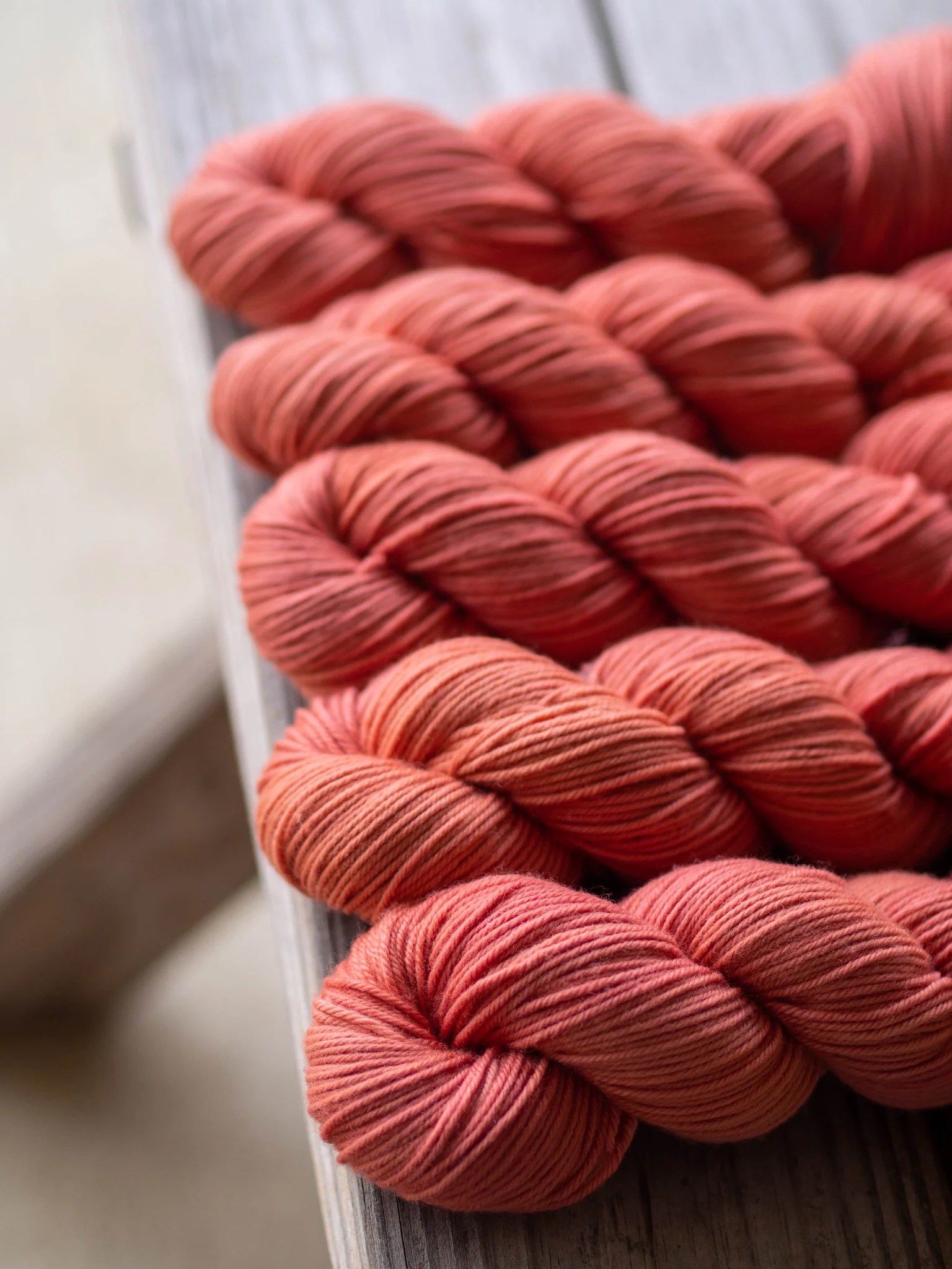 Madder Root Lt Orange Naturally Dyed DK Cape May Fiber