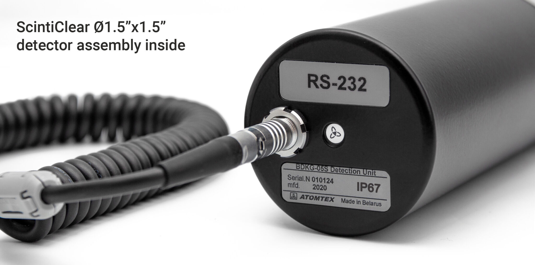 New Scintillation Gamma Radiation Probe BDKG05S with high energy resolution ScintiClear