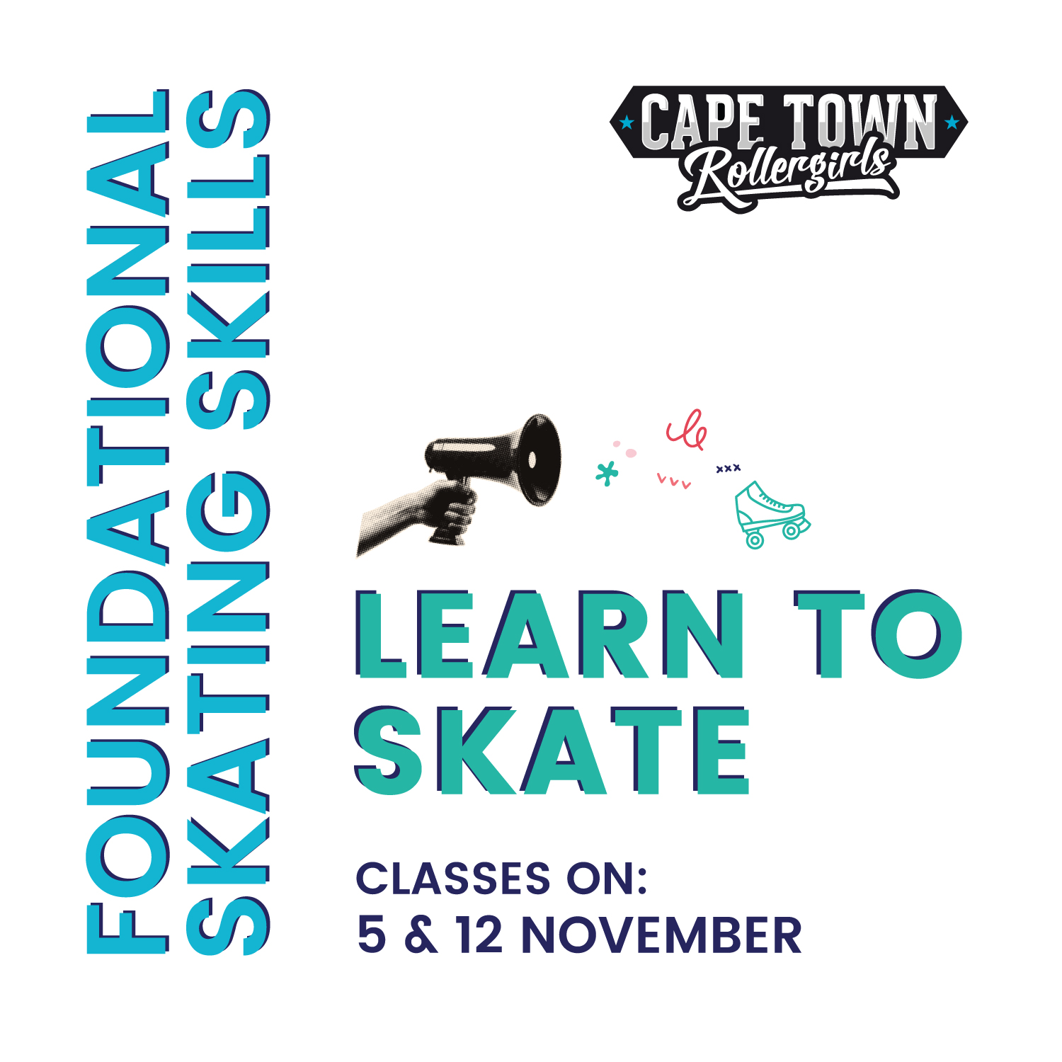 Learn to Skate in two classes! Cape Town Rollergirls, NPO