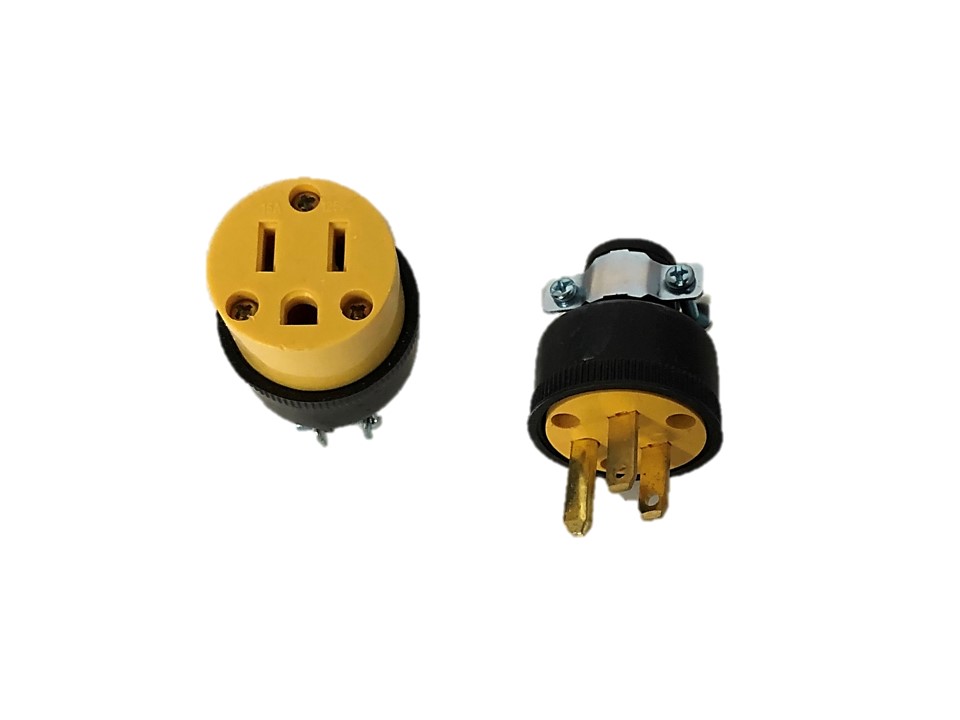 Male and Female Electrical Plug Socket