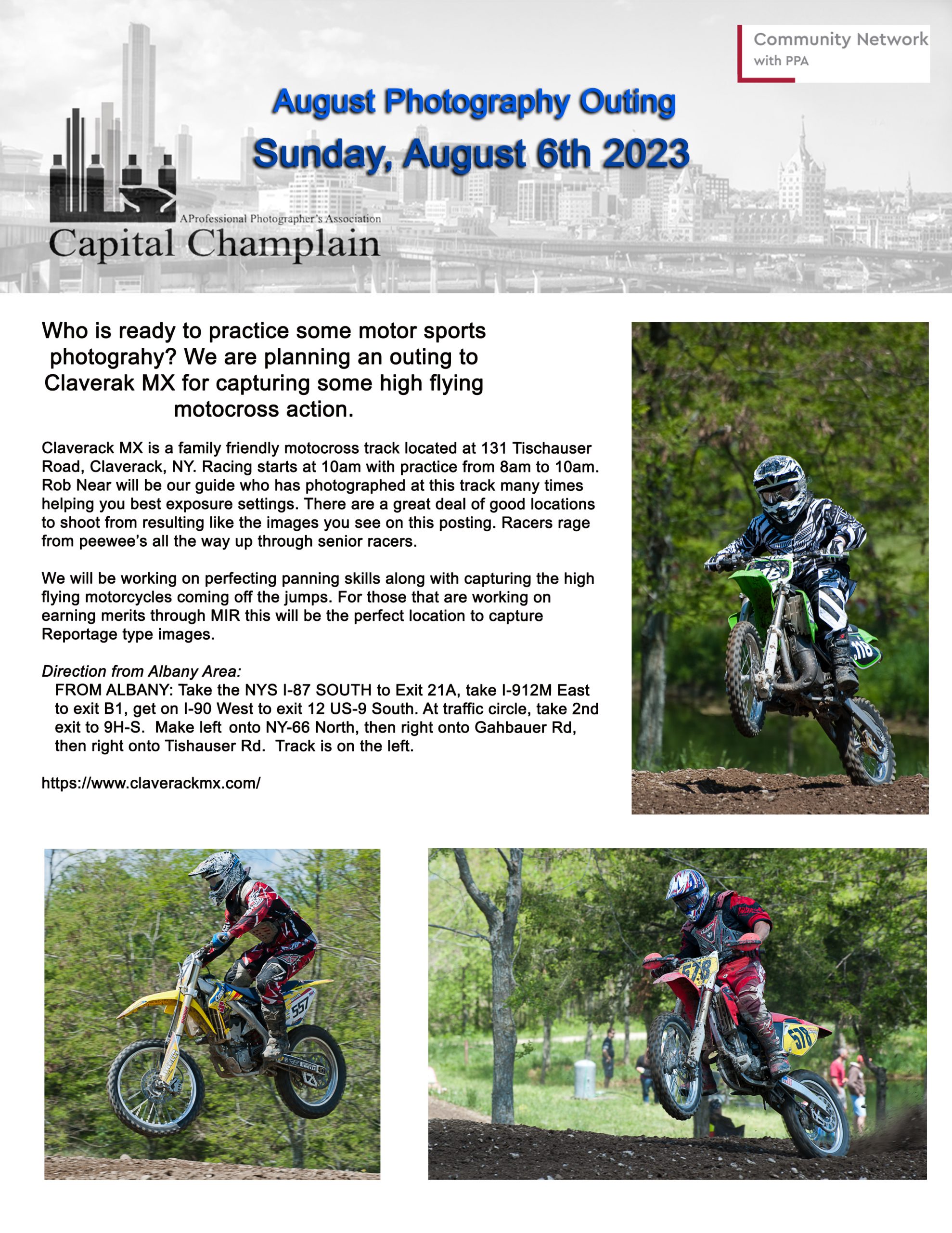 "Capturing the Action" of Motocross Racing Capital Champlain