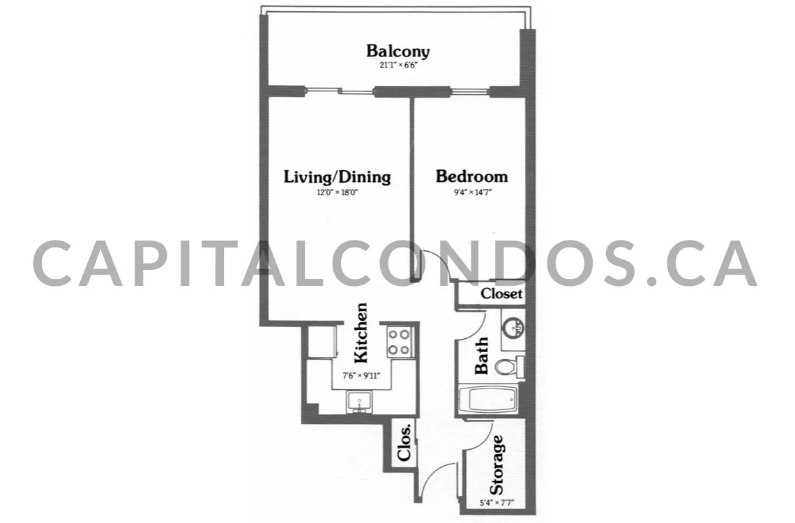 475 Laurier 1 bed 1 bath