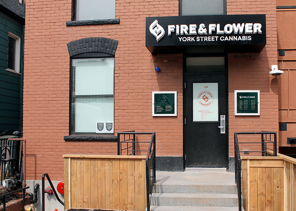 Open for business Inside Fire & Flower one of three