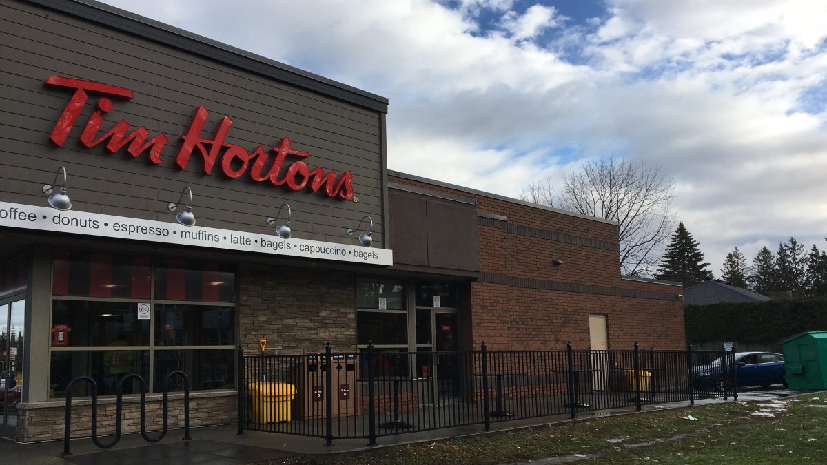 Tim Hortons drivethrough riles neighbourhood Capital Current