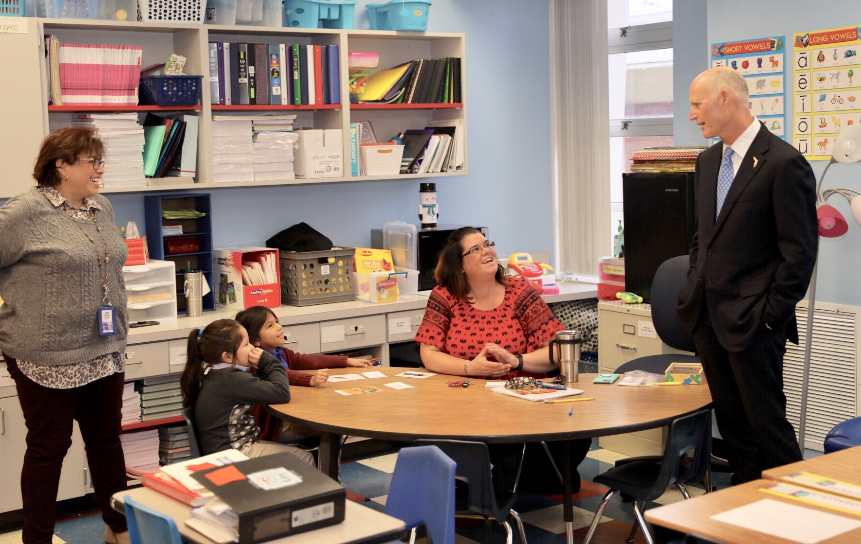 Gov. Scott Students Back to School at Tyndall Elementary