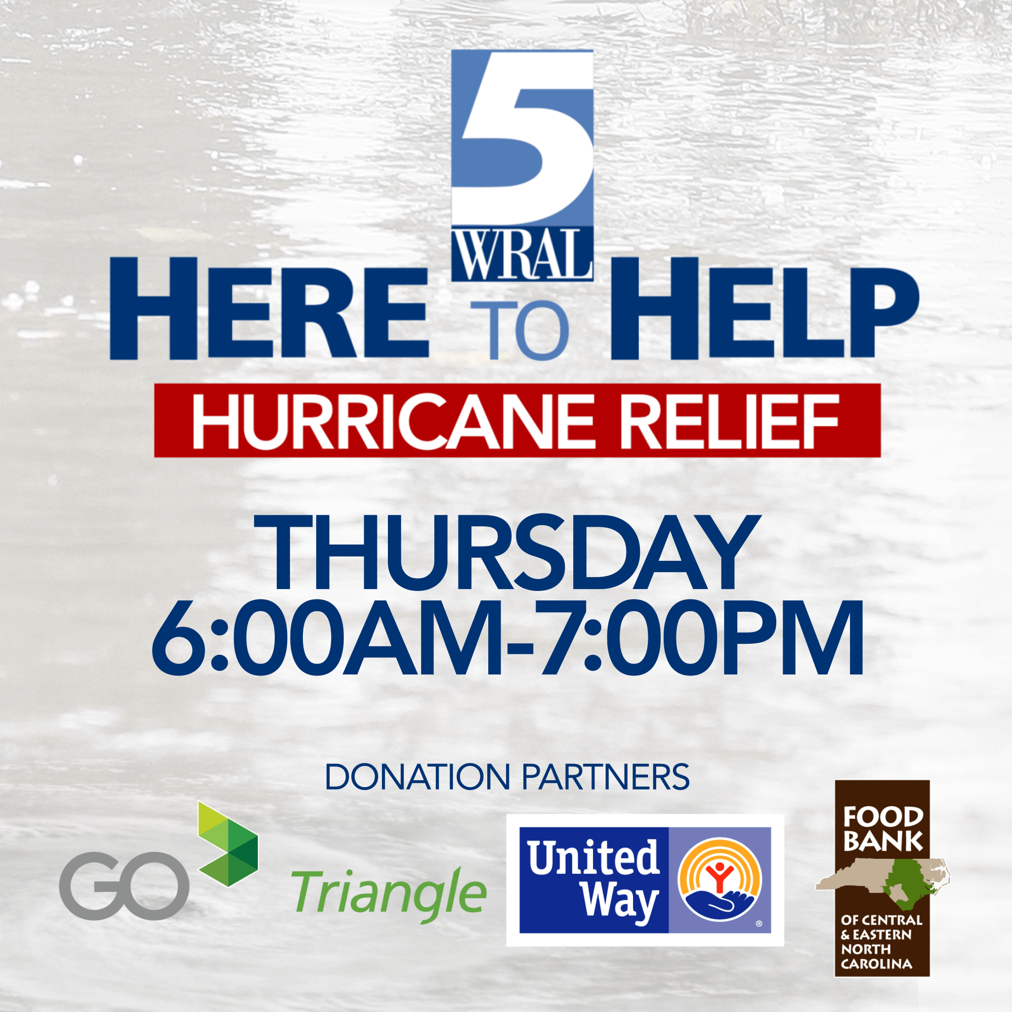 Here to Help Hurricane Relief Donation Drive Today! Capitol