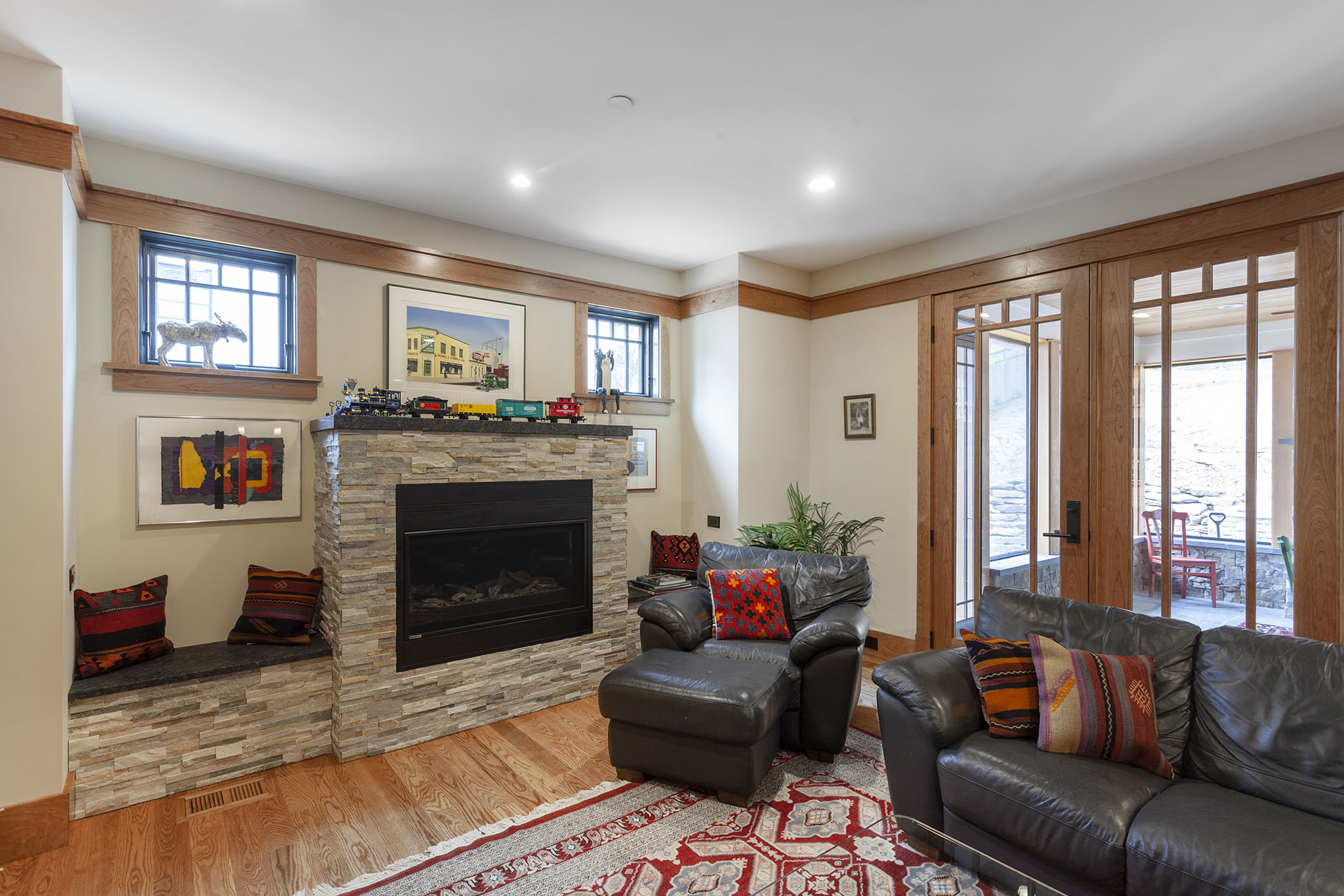 Stone Fireplace Bethesda, MD Capitol Design Build