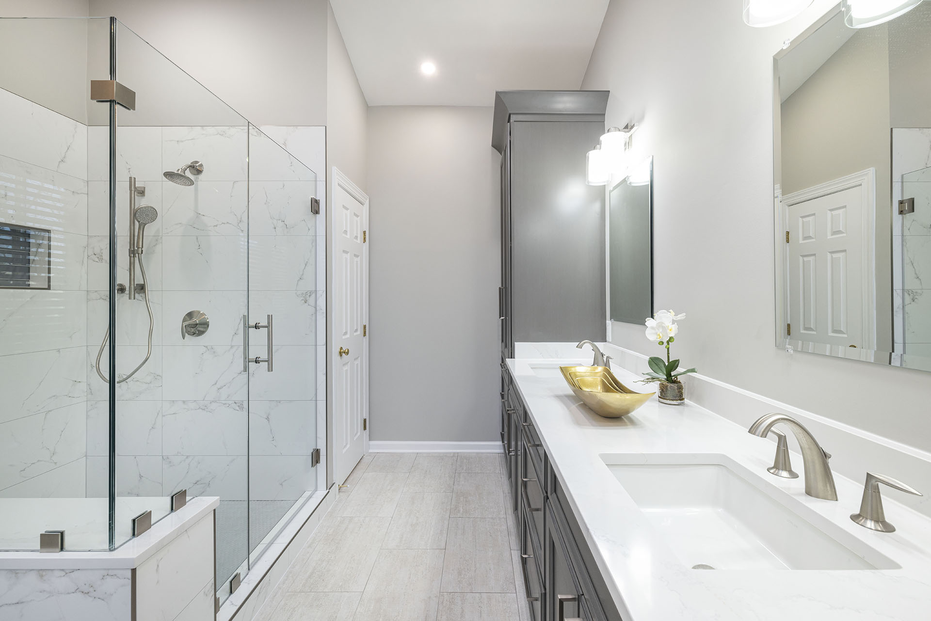 Modern Primary Bathroom Alexandria, VA Capitol Design Build