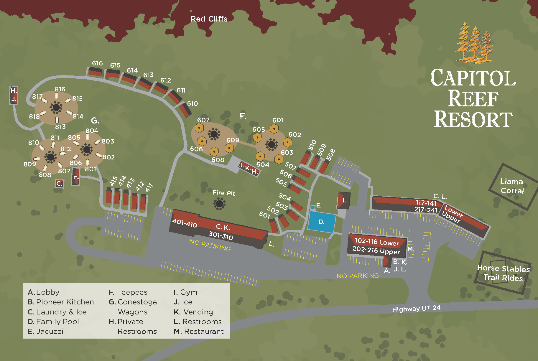 Conestoga Wagon Western Capitol Reef Resort