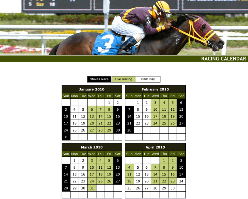 gulfstream park 2023 schedule december 2023 Capos Caballos (but I digress. . .) / Gulfstream Park 2010 Racing Schedule