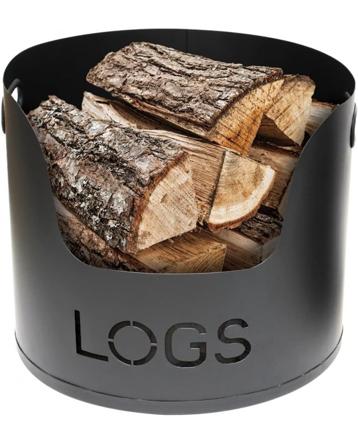 Black Log Holder