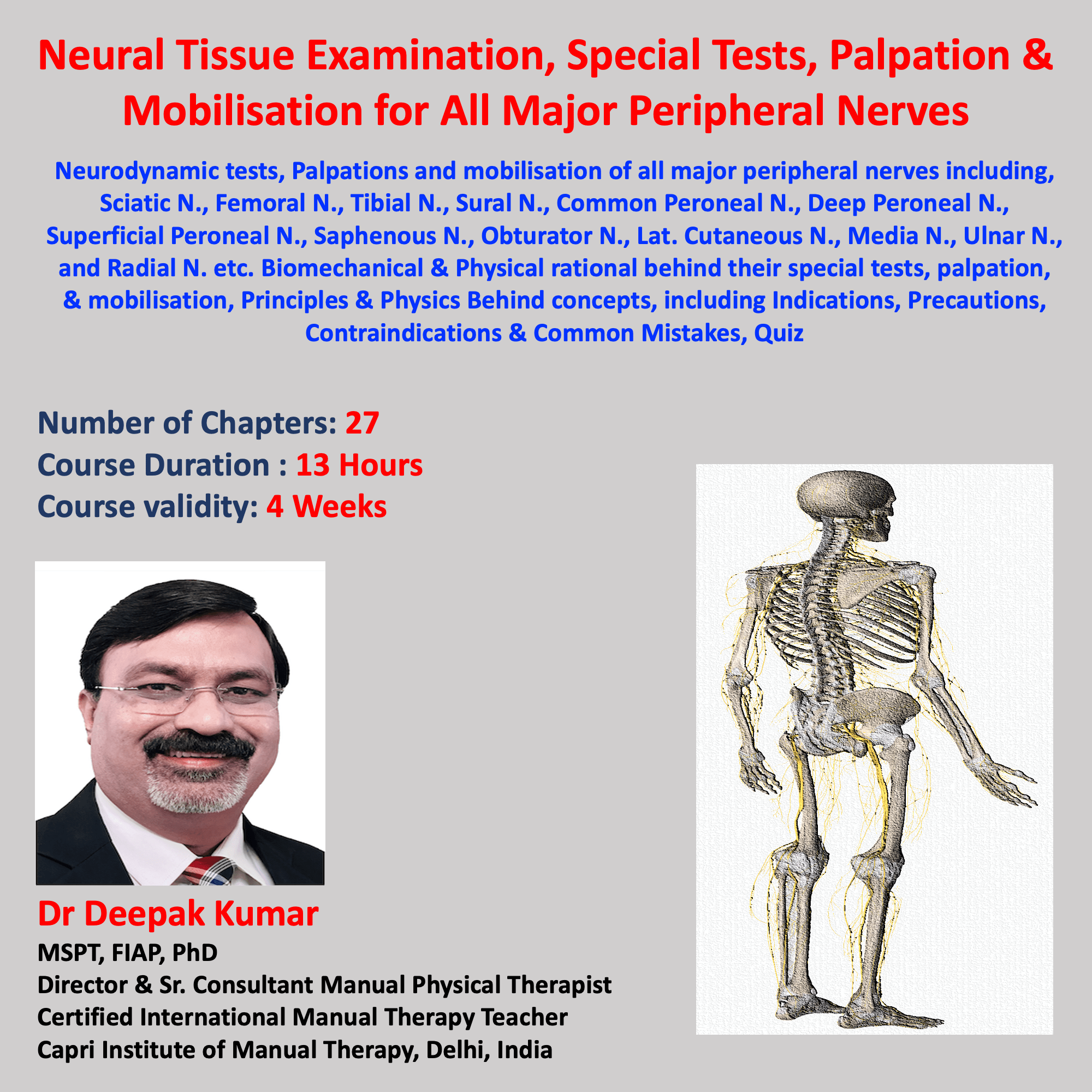 Examination & Mobilisation of Peripheral Nerves Capri4Physio