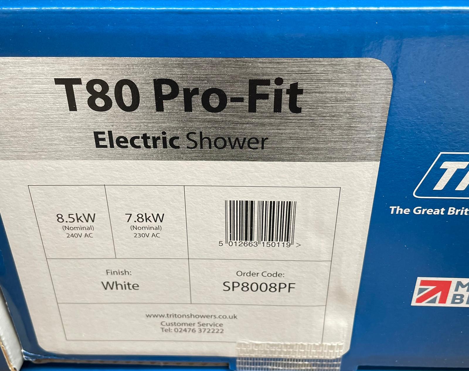 Triton T80 ProFit Shower Capricorn Electrical Ltd