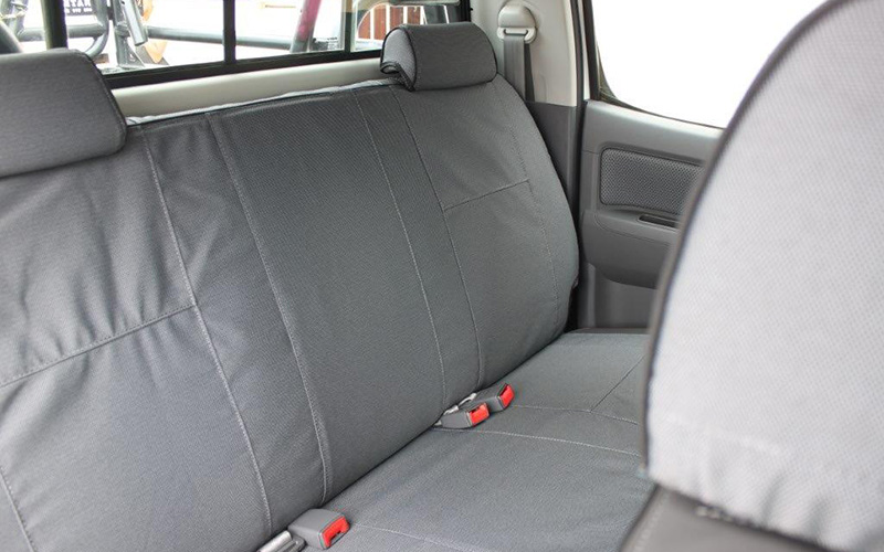 Black Duck Seat Covers Dual Cab Complete Front And Rear Sets Suitable