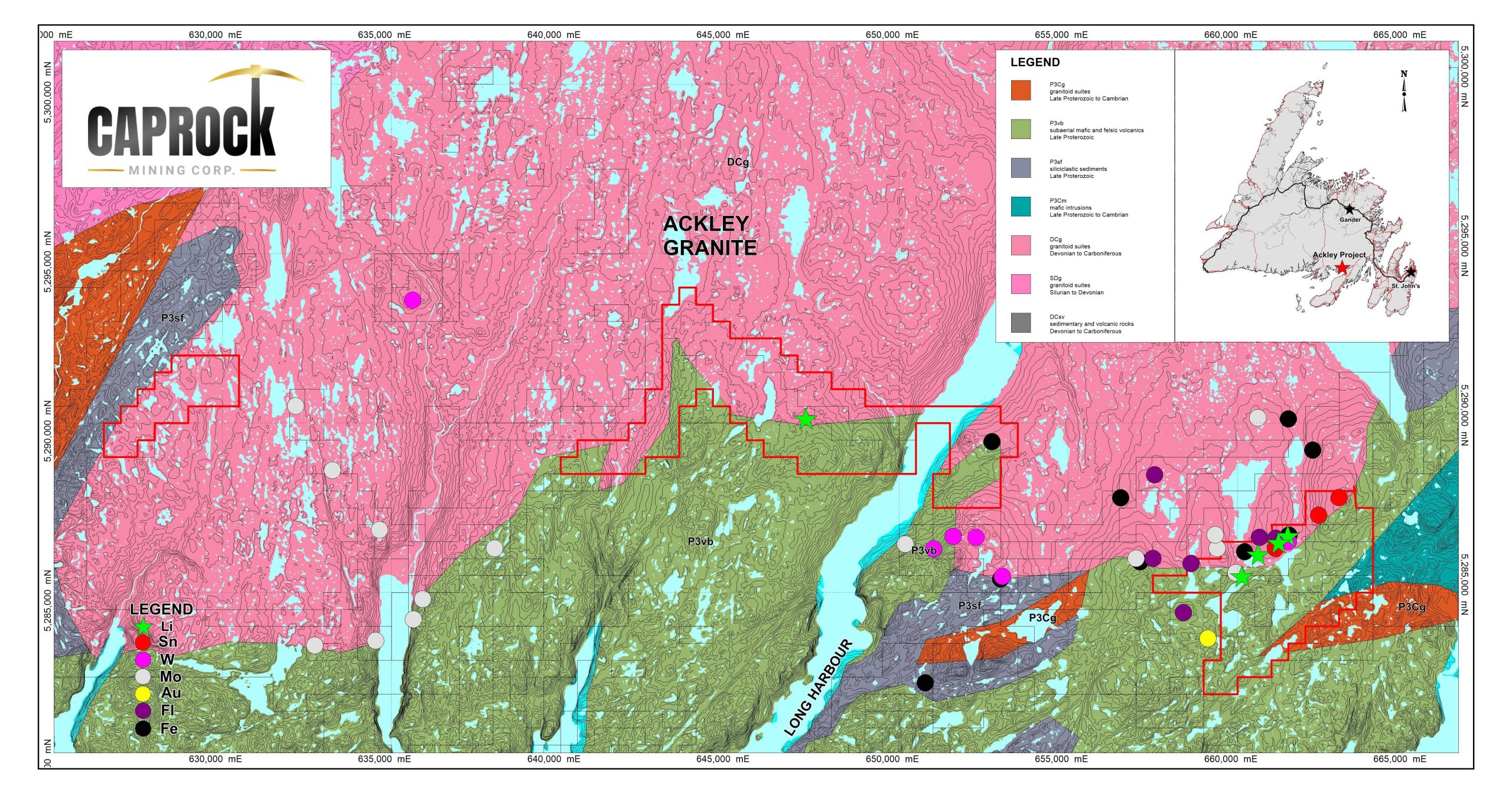 Exploring Lithium Potential at Ackley Property, Newfoundland